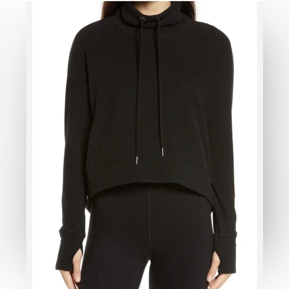 Sweaty Betty Harmonise Luxe Funnel Neck Sweatshirt. Small